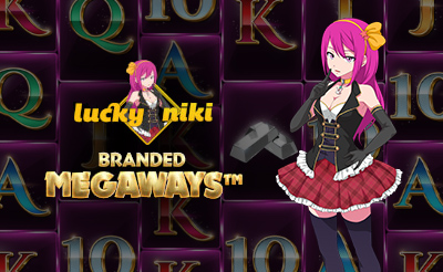 "Luckyniki Branded Megaways" ที่สามารถเล่นได้กับ Lucky Niki . เท่านั้น